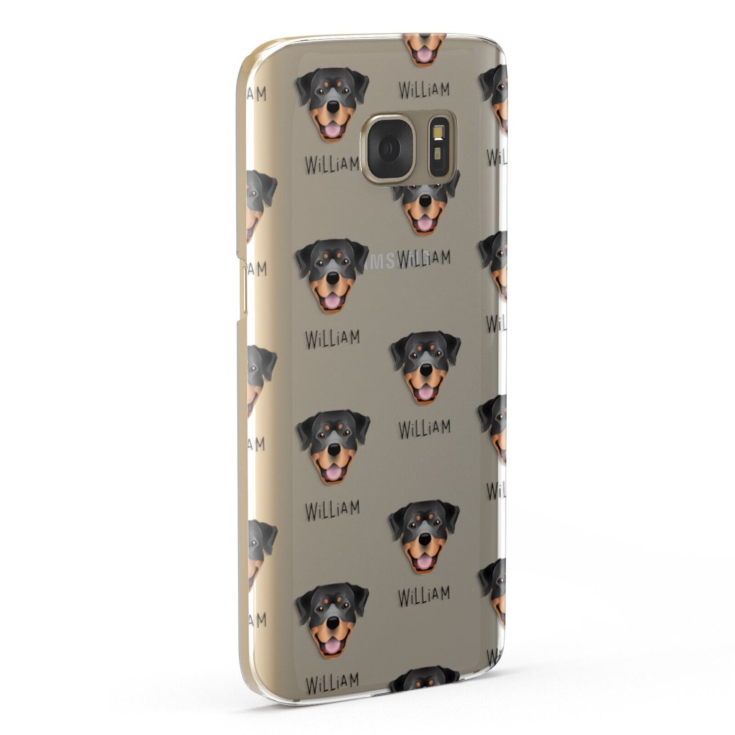 Rottweiler Icon with Name Samsung Galaxy Case Fourty Five Degrees