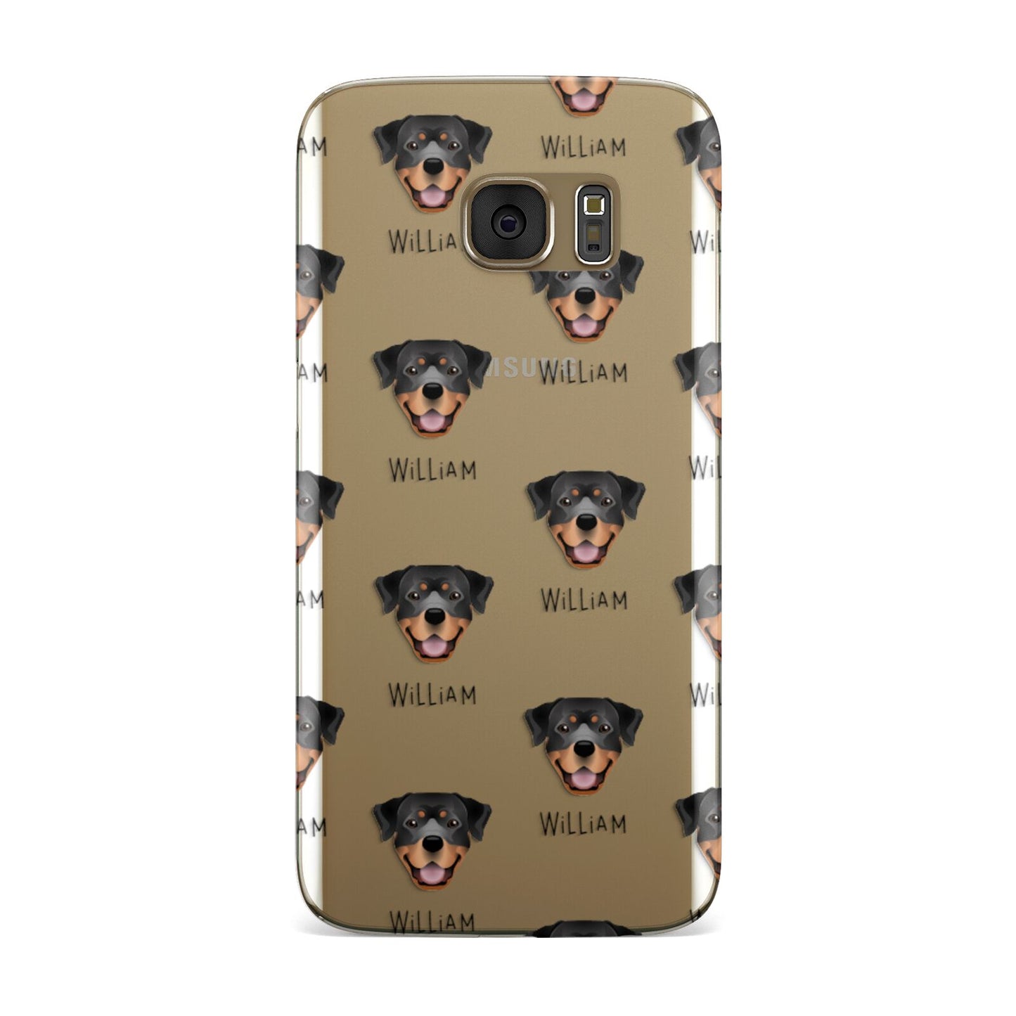 Rottweiler Icon with Name Samsung Galaxy Case