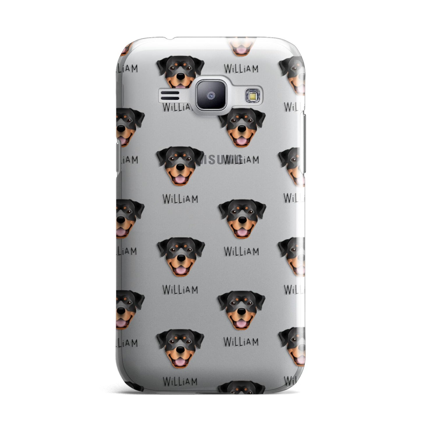 Rottweiler Icon with Name Samsung Galaxy J1 2015 Case