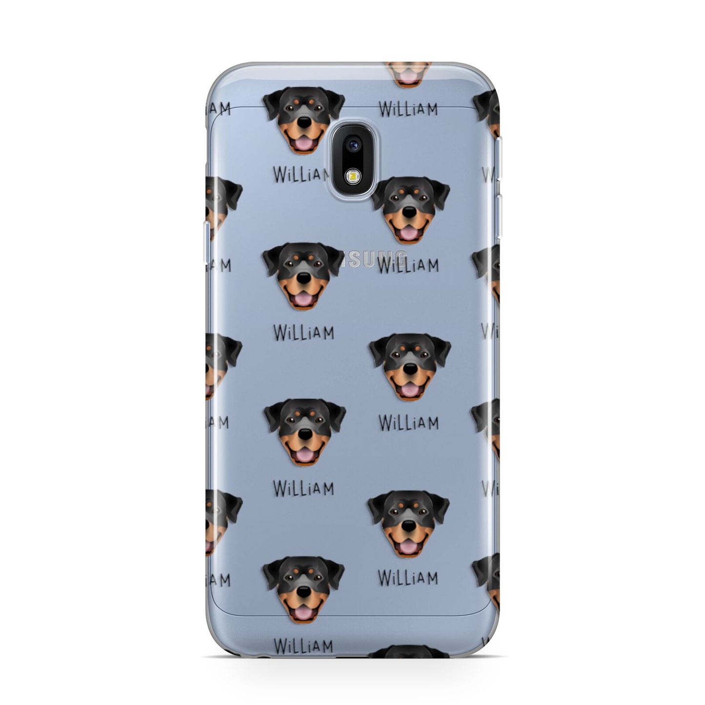 Rottweiler Icon with Name Samsung Galaxy J3 2017 Case
