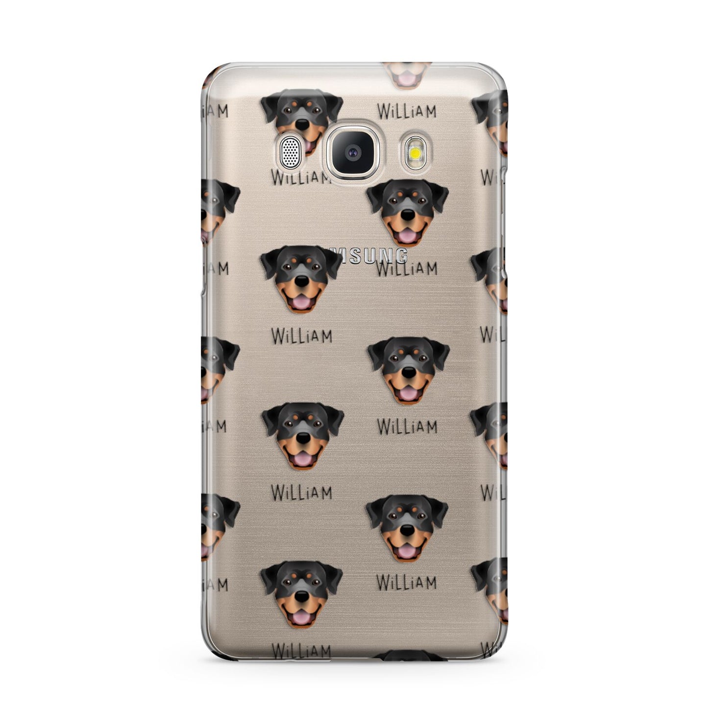Rottweiler Icon with Name Samsung Galaxy J5 2016 Case