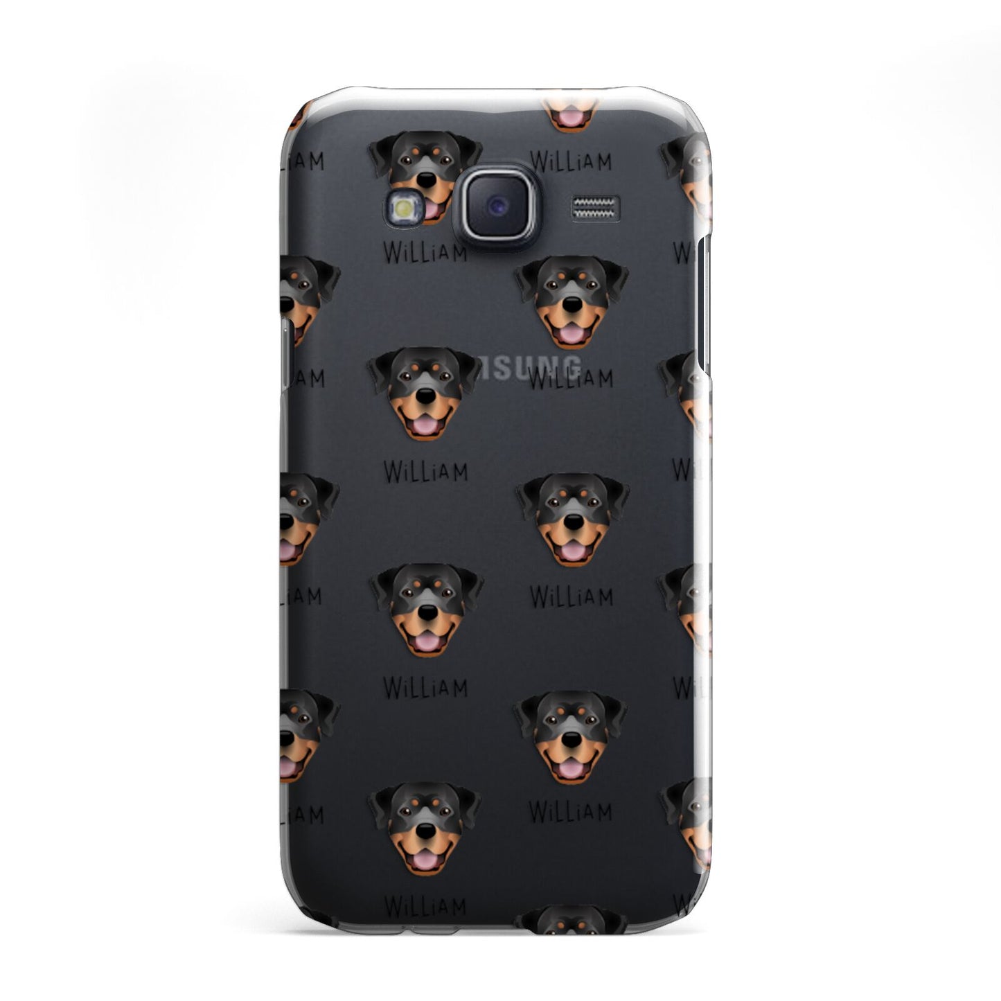 Rottweiler Icon with Name Samsung Galaxy J5 Case