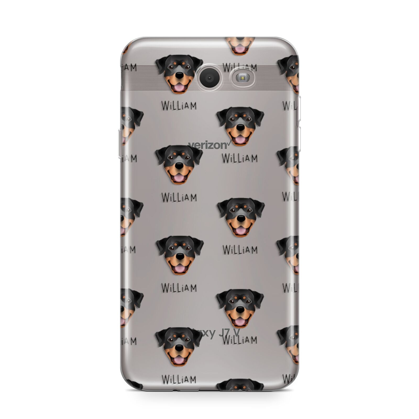 Rottweiler Icon with Name Samsung Galaxy J7 2017 Case