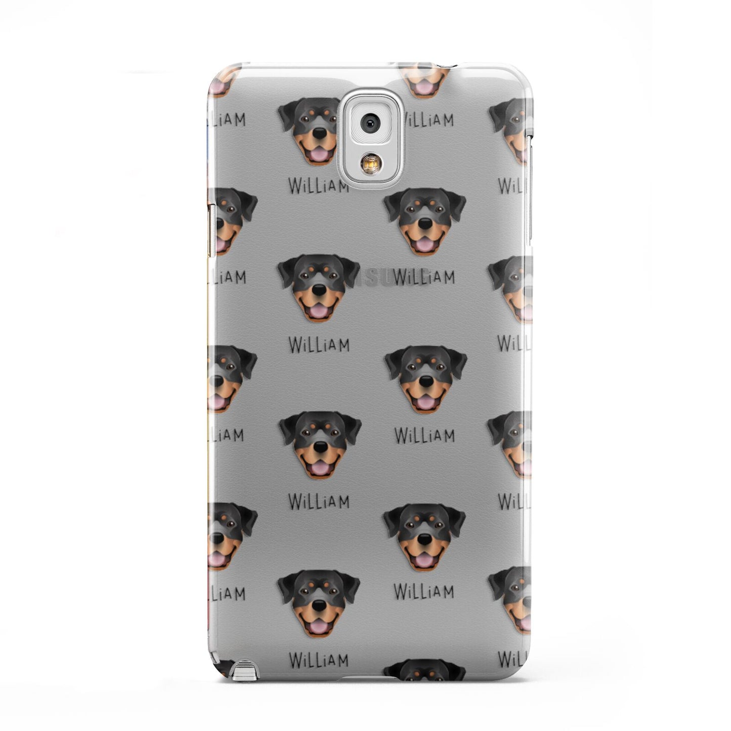 Rottweiler Icon with Name Samsung Galaxy Note 3 Case