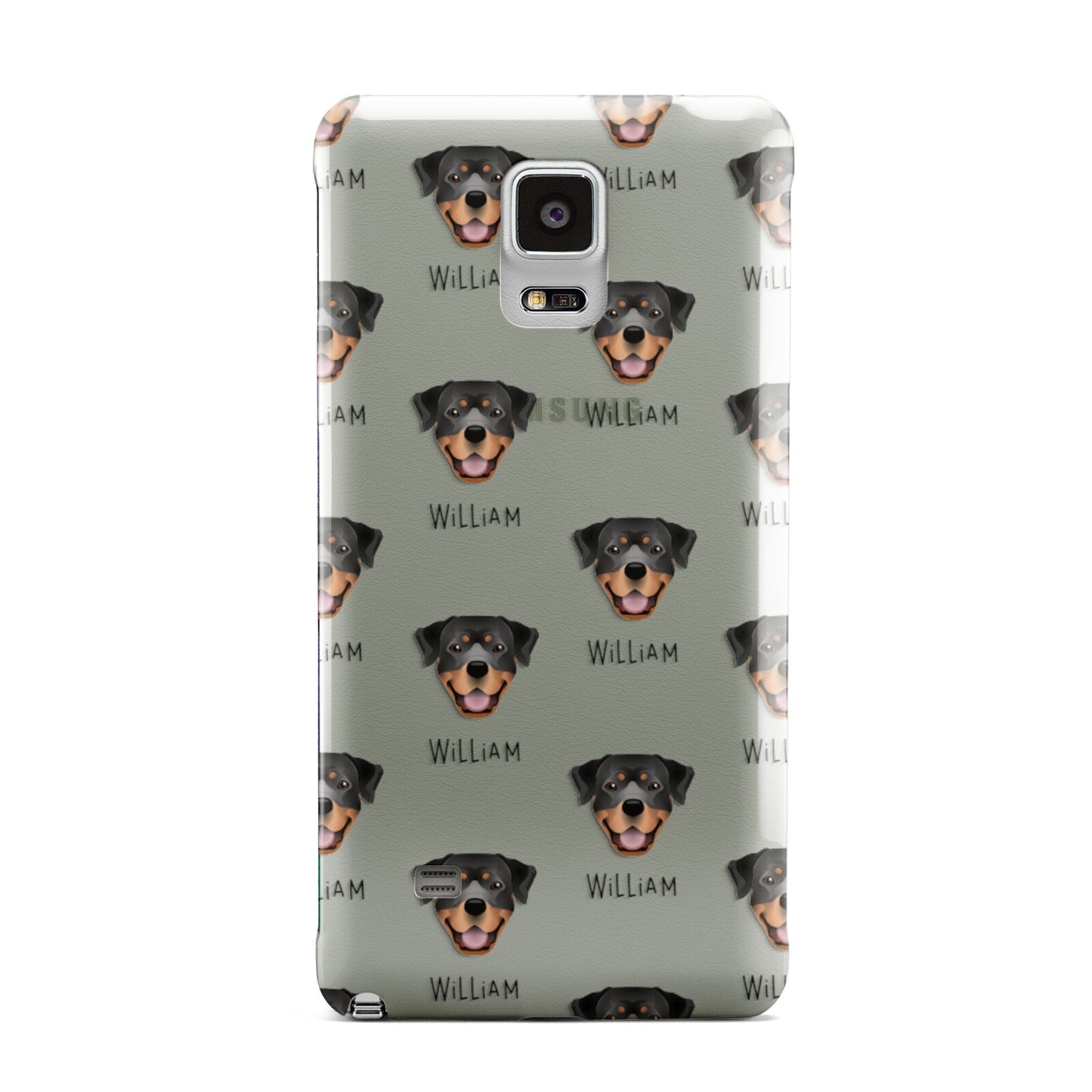 Rottweiler Icon with Name Samsung Galaxy Note 4 Case