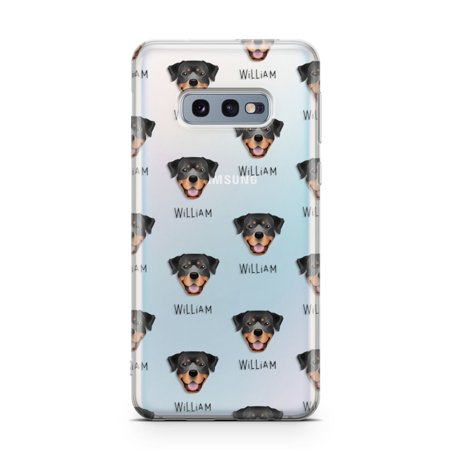 Rottweiler Icon with Name Samsung Galaxy S10E Case