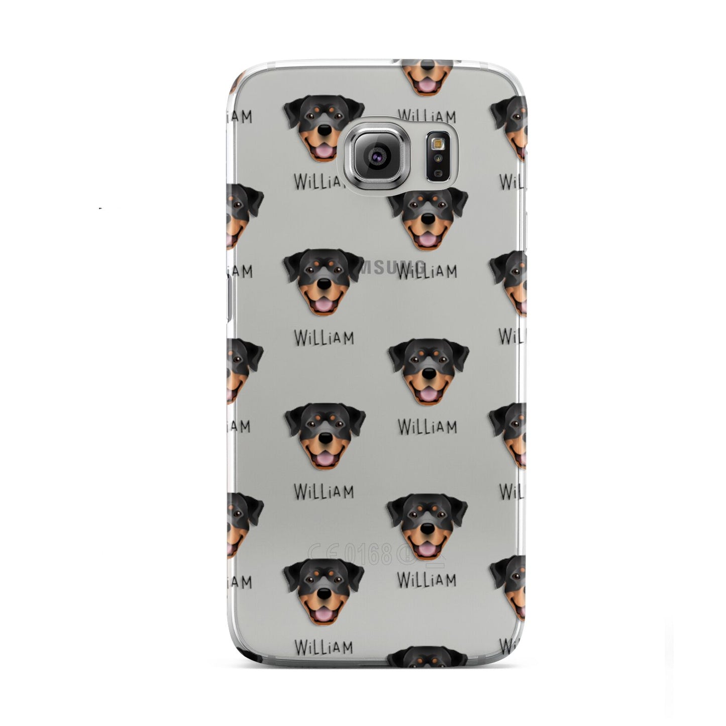 Rottweiler Icon with Name Samsung Galaxy S6 Case