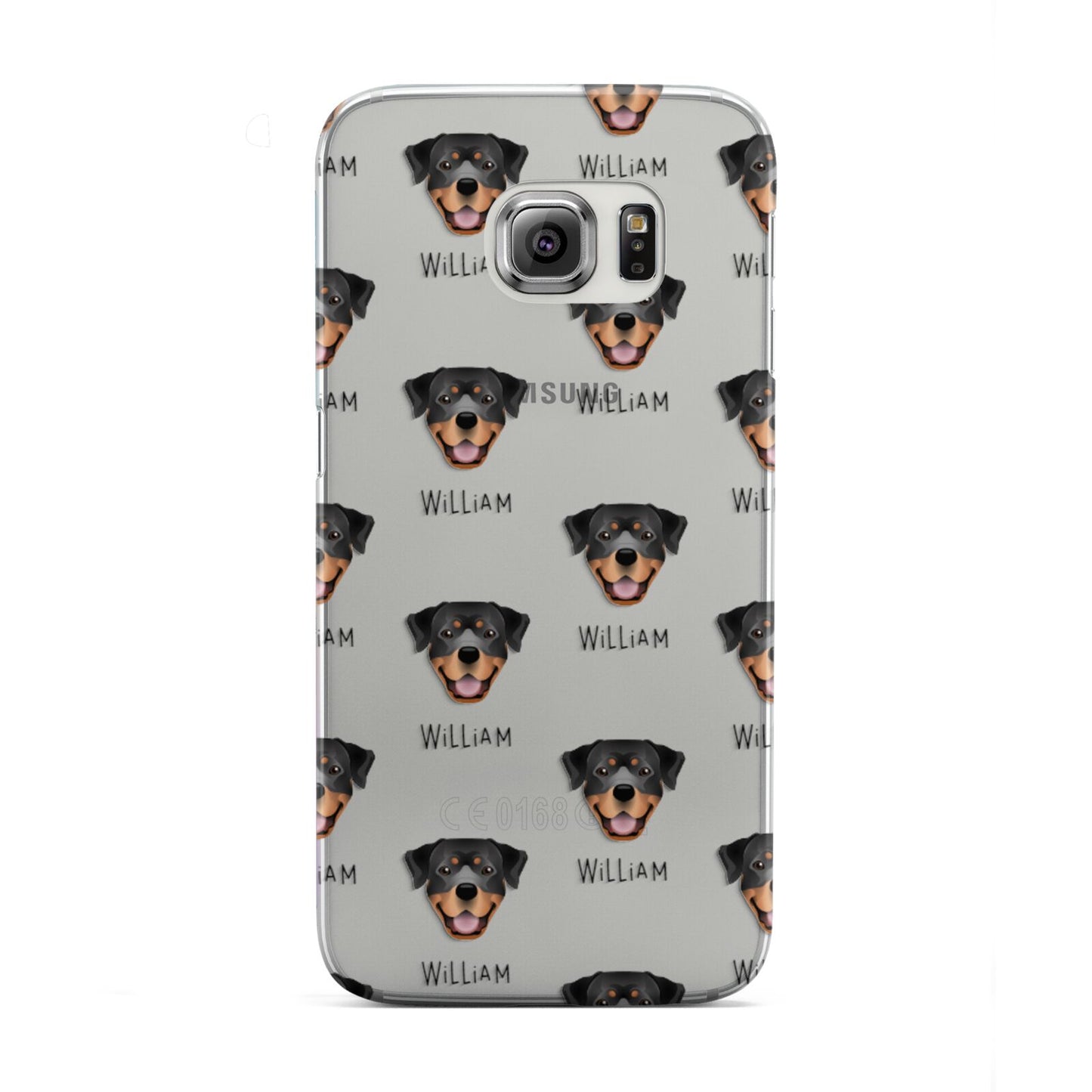 Rottweiler Icon with Name Samsung Galaxy S6 Edge Case