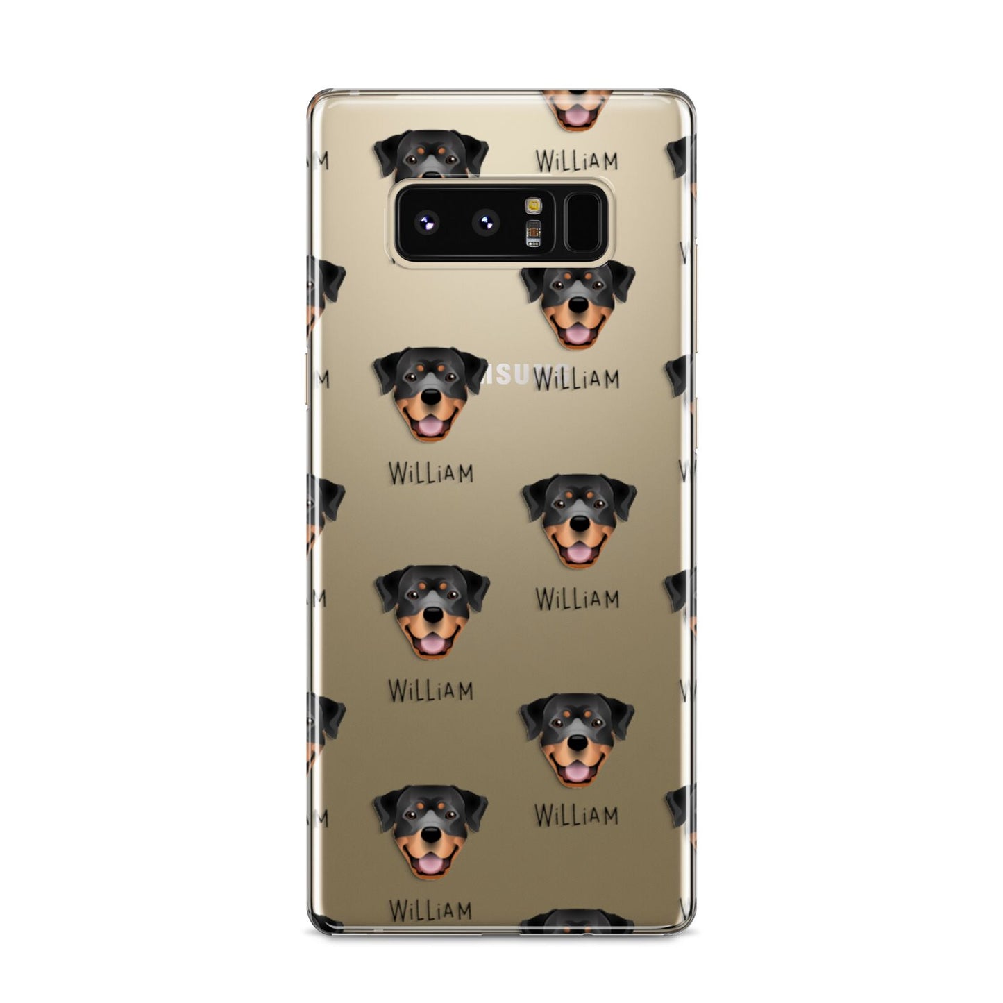 Rottweiler Icon with Name Samsung Galaxy S8 Case