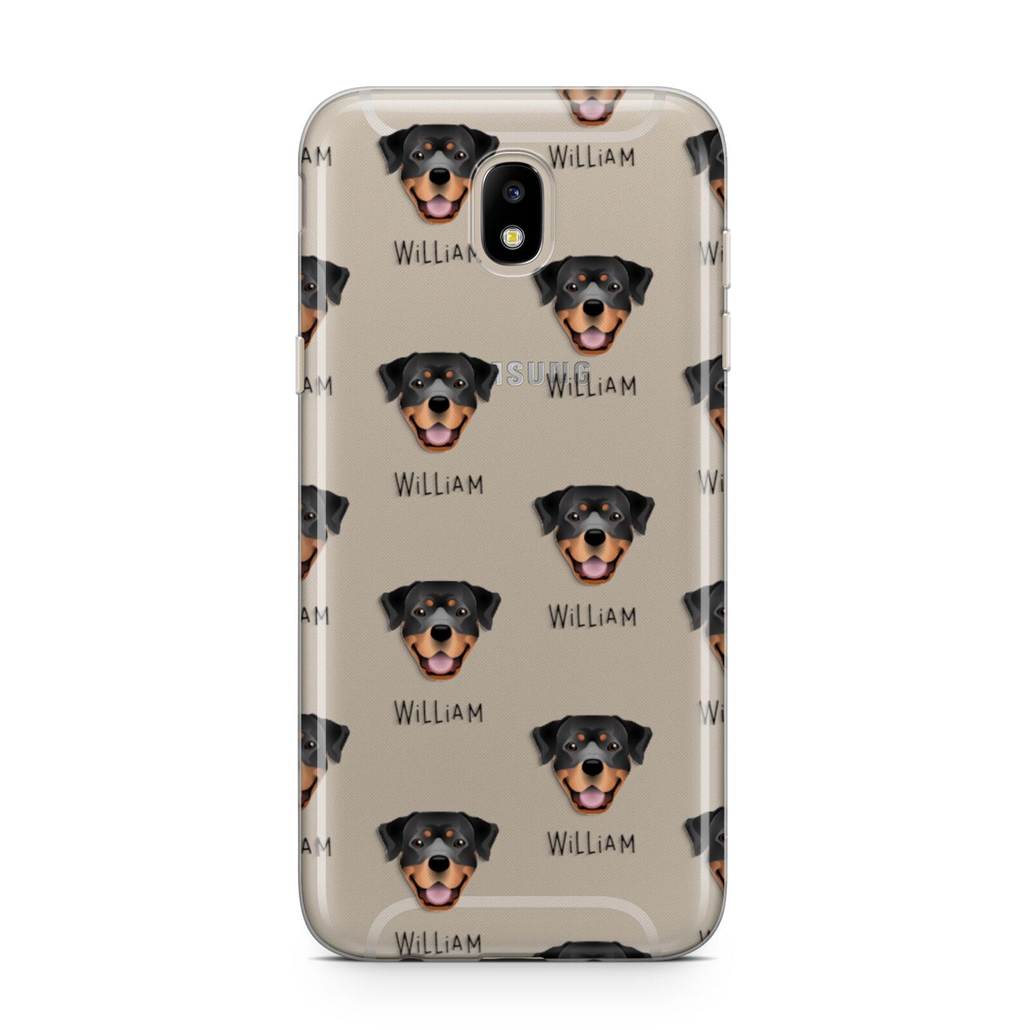 Rottweiler Icon with Name Samsung J5 2017 Case