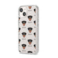 Rottweiler Icon with Name iPhone 14 Clear Tough Case Starlight Angled Image