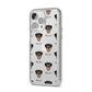 Rottweiler Icon with Name iPhone 14 Pro Max Clear Tough Case Silver Angled Image