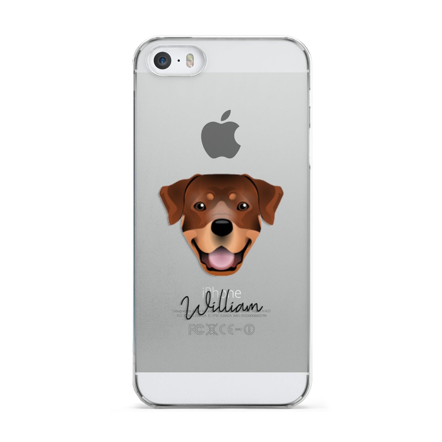 Rottweiler Personalised Apple iPhone 5 Case