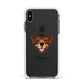 Rottweiler Personalised Apple iPhone Xs Max Impact Case White Edge on Black Phone