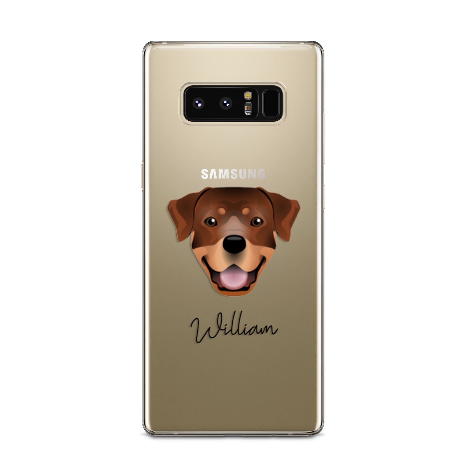 Rottweiler Personalised Samsung Galaxy Note 8 Case