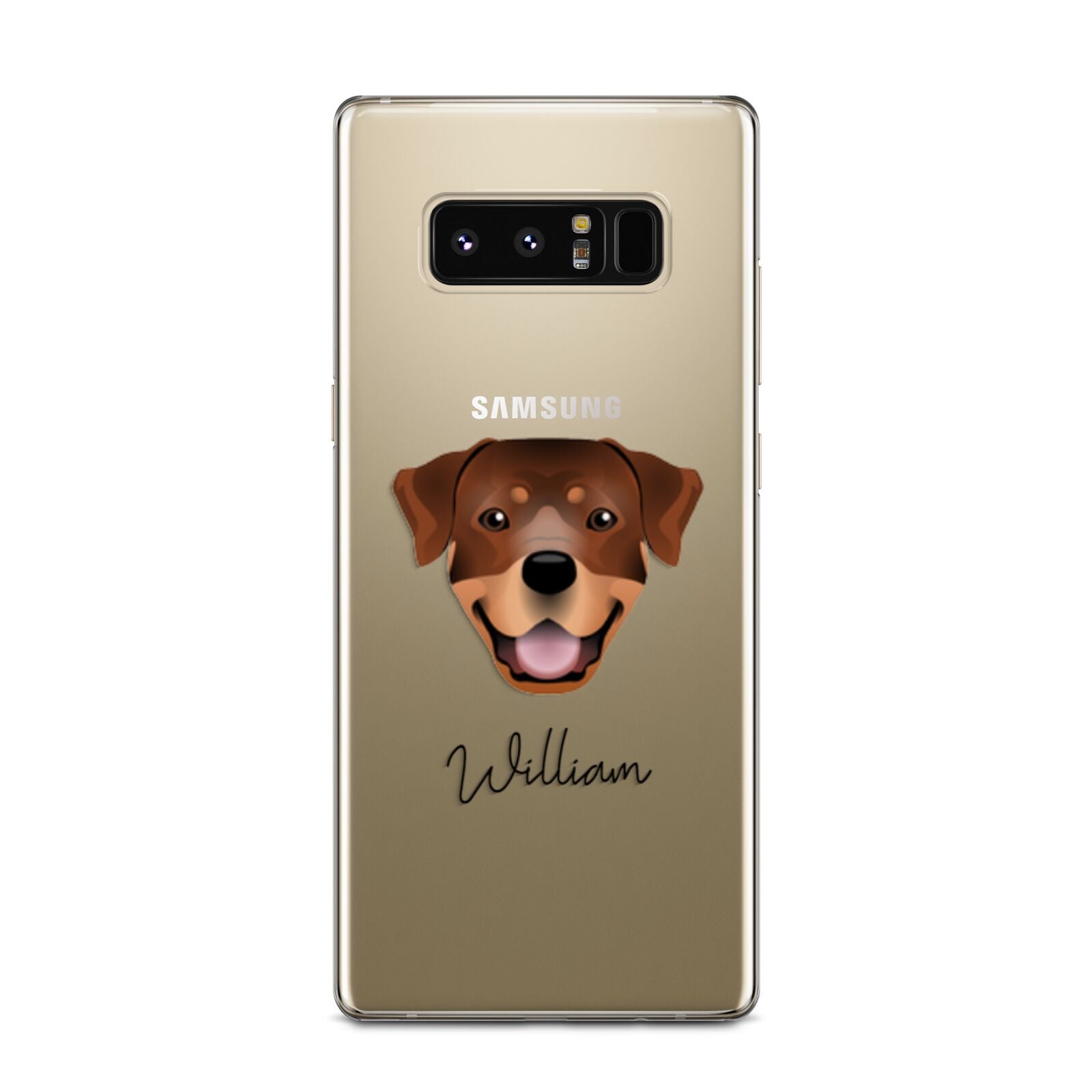 Rottweiler Personalised Samsung Galaxy Note 8 Case
