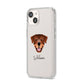Rottweiler Personalised iPhone 14 Clear Tough Case Starlight Angled Image