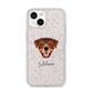 Rottweiler Personalised iPhone 14 Glitter Tough Case Starlight