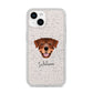 Rottweiler Personalised iPhone 14 Glitter Tough Case Starlight