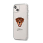 Rottweiler Personalised iPhone 14 Plus Clear Tough Case Starlight Angled Image