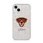 Rottweiler Personalised iPhone 14 Plus Glitter Tough Case Starlight