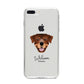 Rottweiler Personalised iPhone 8 Plus Bumper Case on Silver iPhone