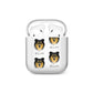Rough Collie Icon with Name AirPods Case
