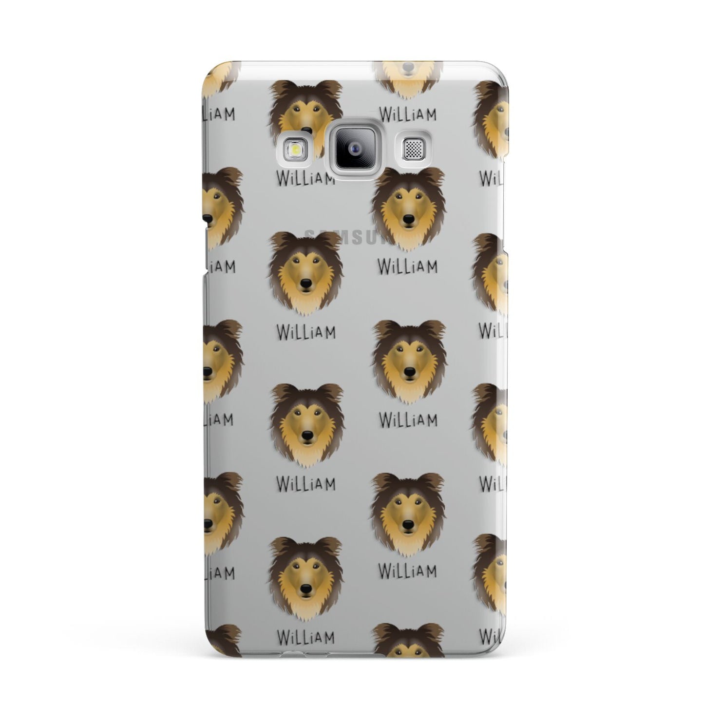 Rough Collie Icon with Name Samsung Galaxy A7 2015 Case