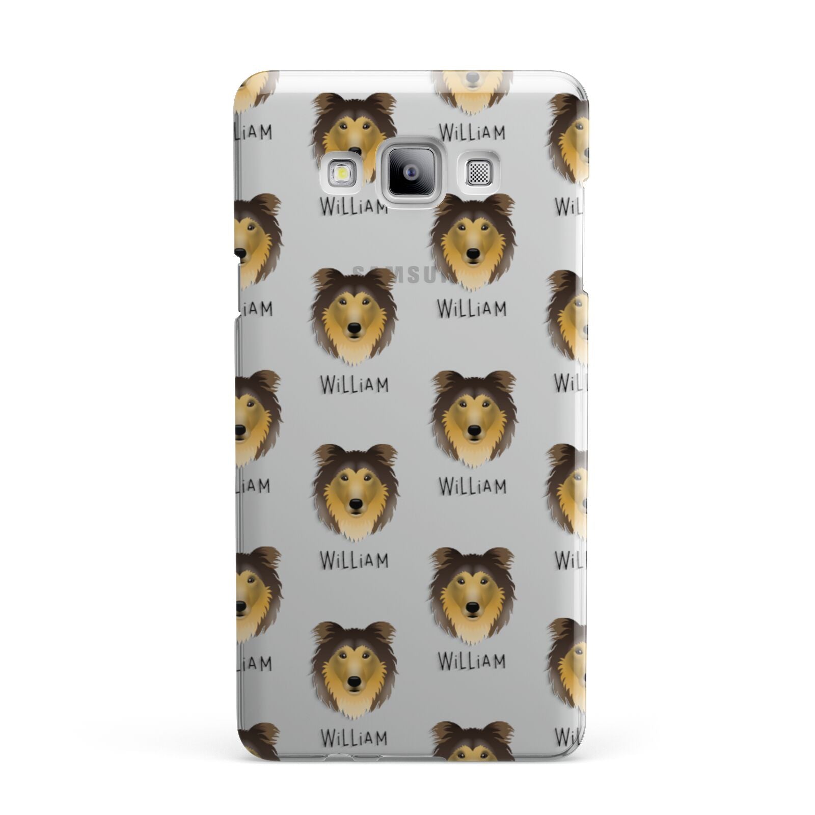 Rough Collie Icon with Name Samsung Galaxy A7 2015 Case