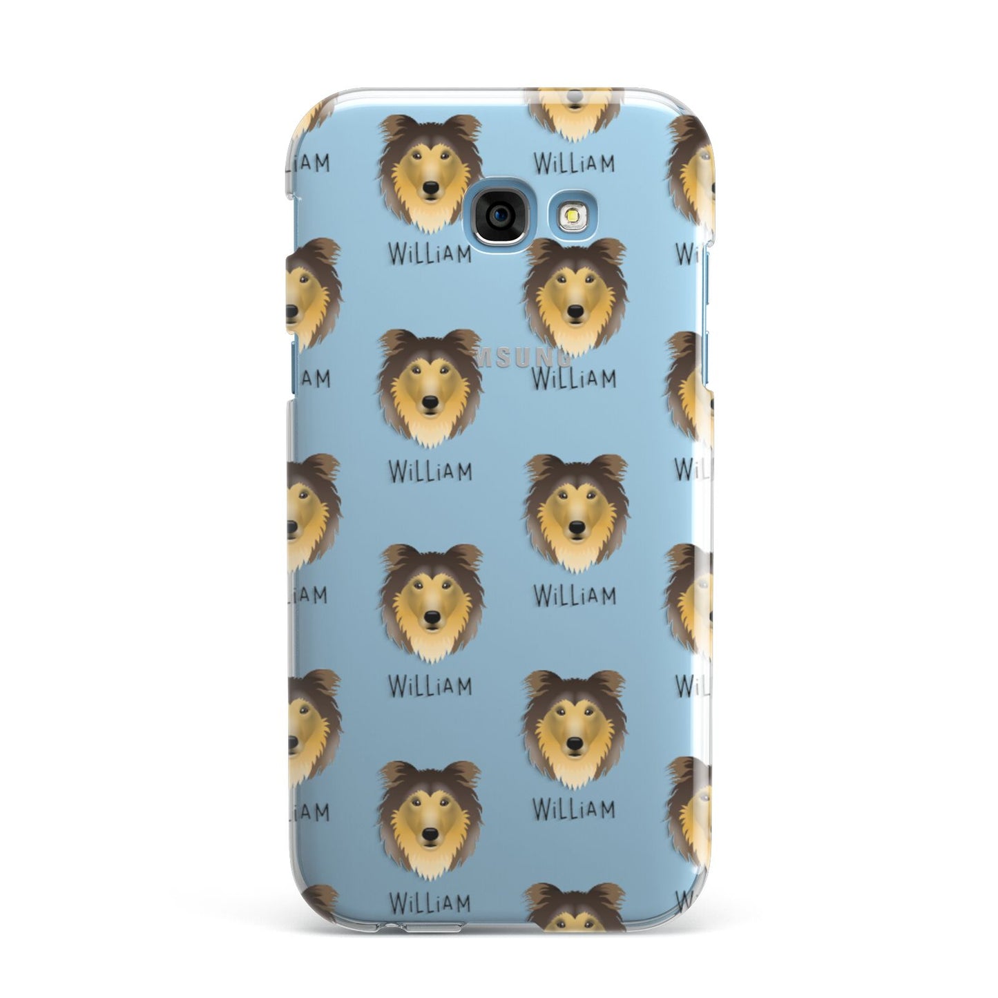 Rough Collie Icon with Name Samsung Galaxy A7 2017 Case