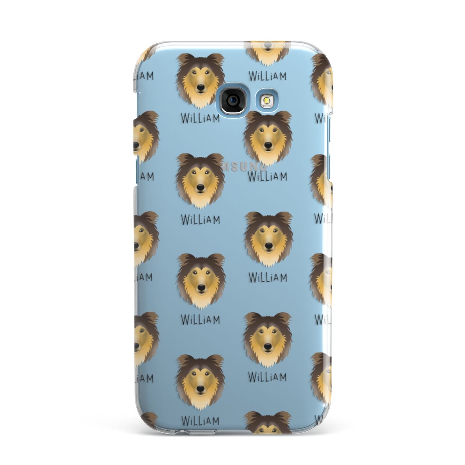 Rough Collie Icon with Name Samsung Galaxy A7 2017 Case