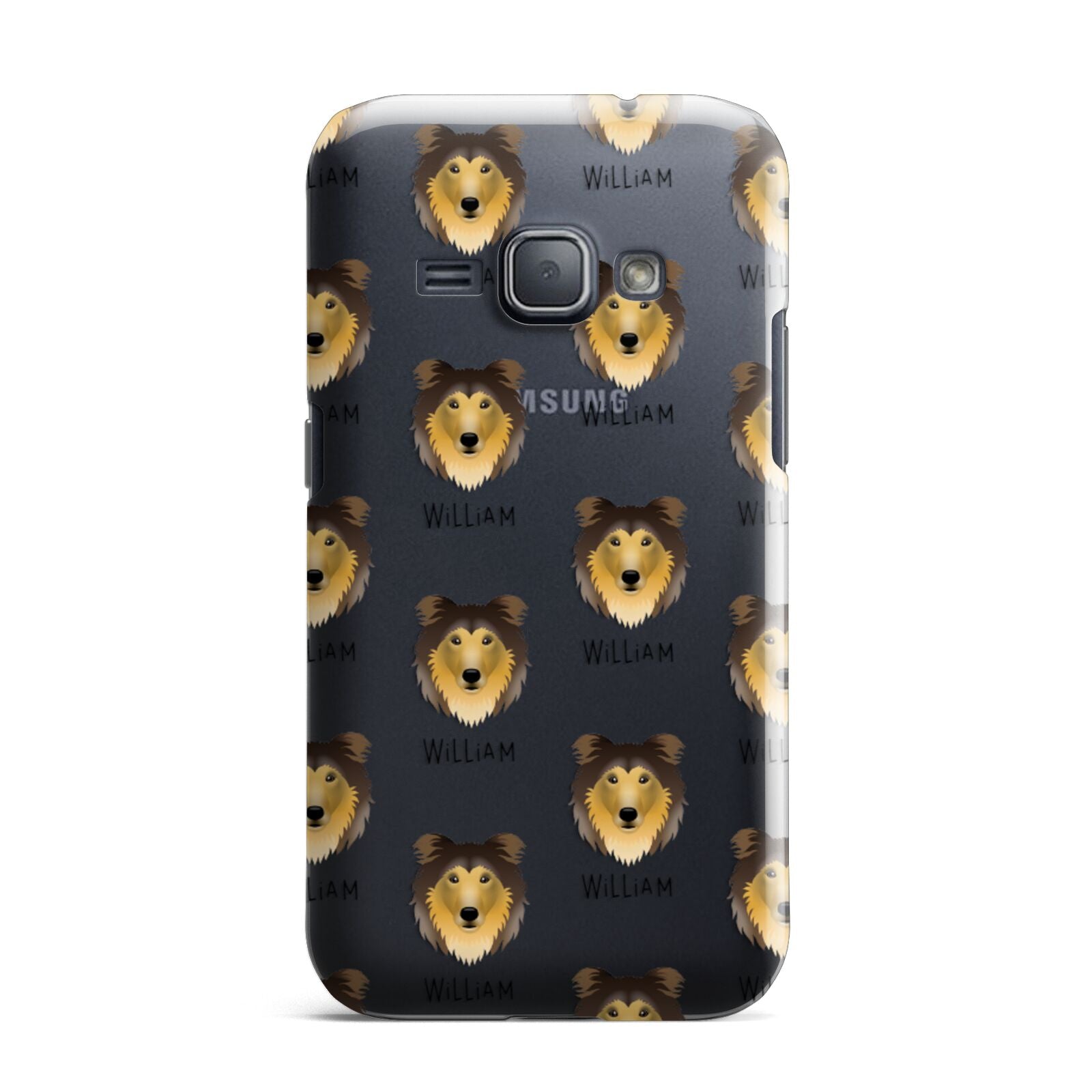 Rough Collie Icon with Name Samsung Galaxy J1 2016 Case