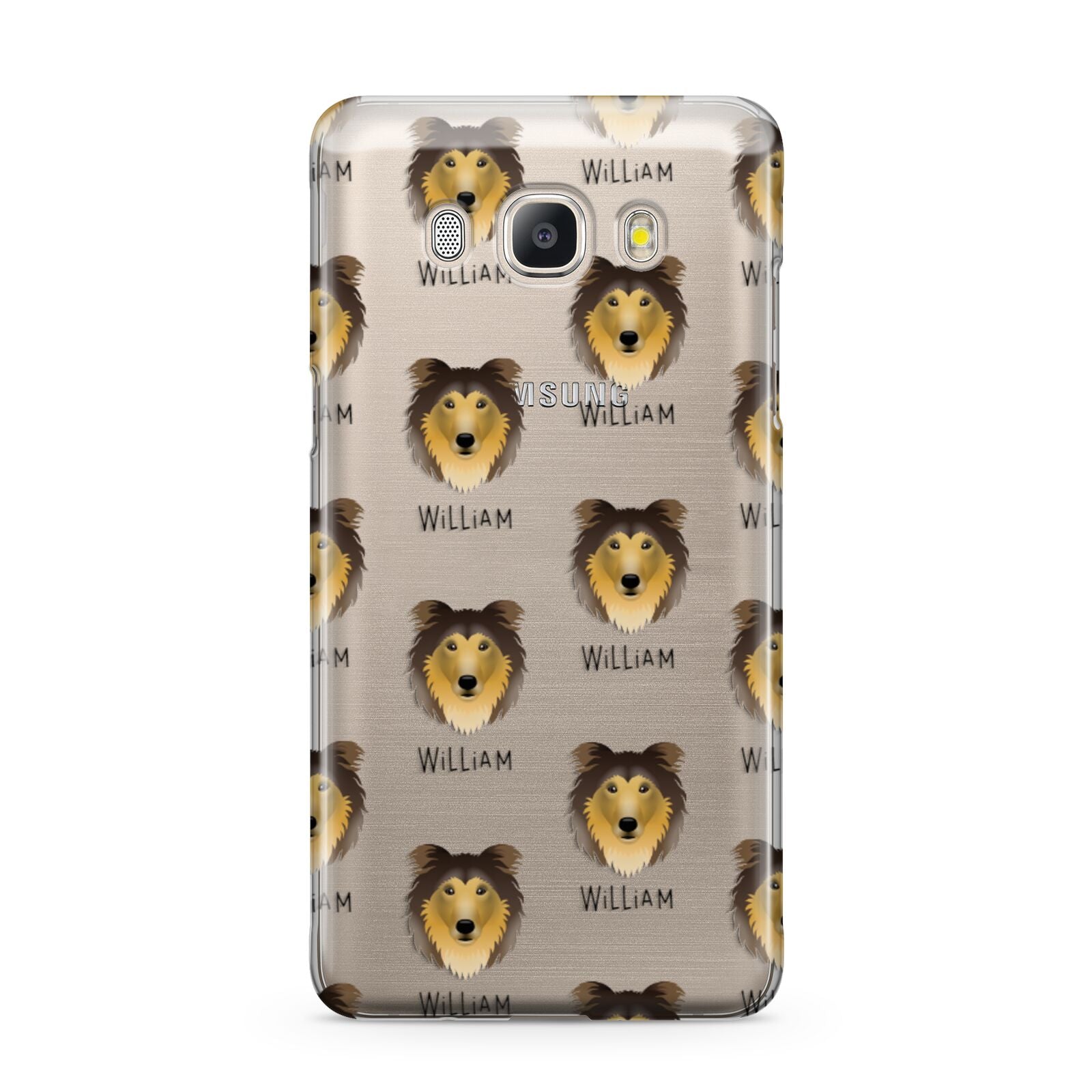 Rough Collie Icon with Name Samsung Galaxy J5 2016 Case
