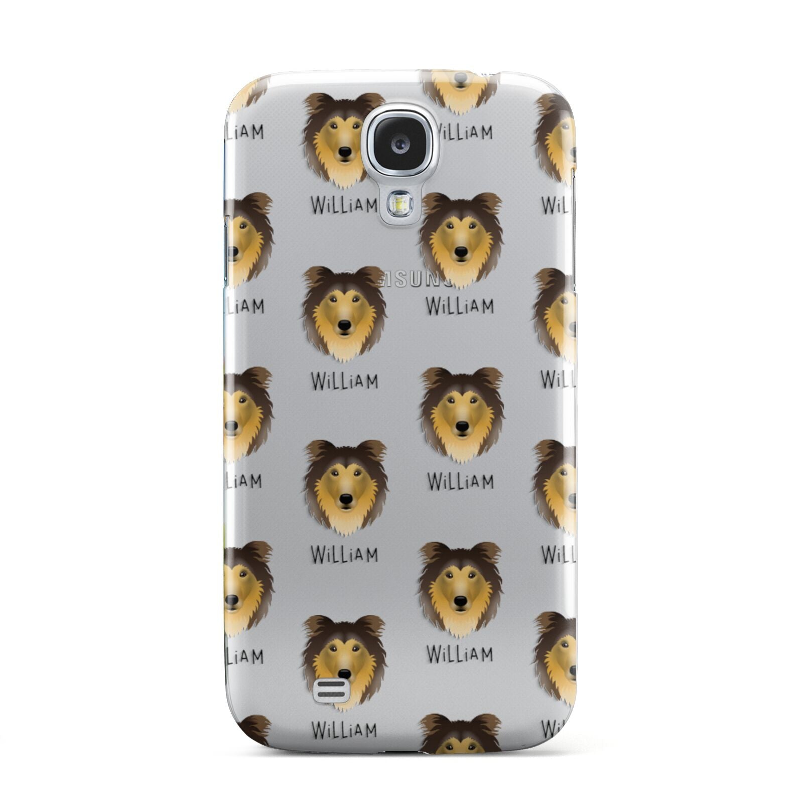 Rough Collie Icon with Name Samsung Galaxy S4 Case