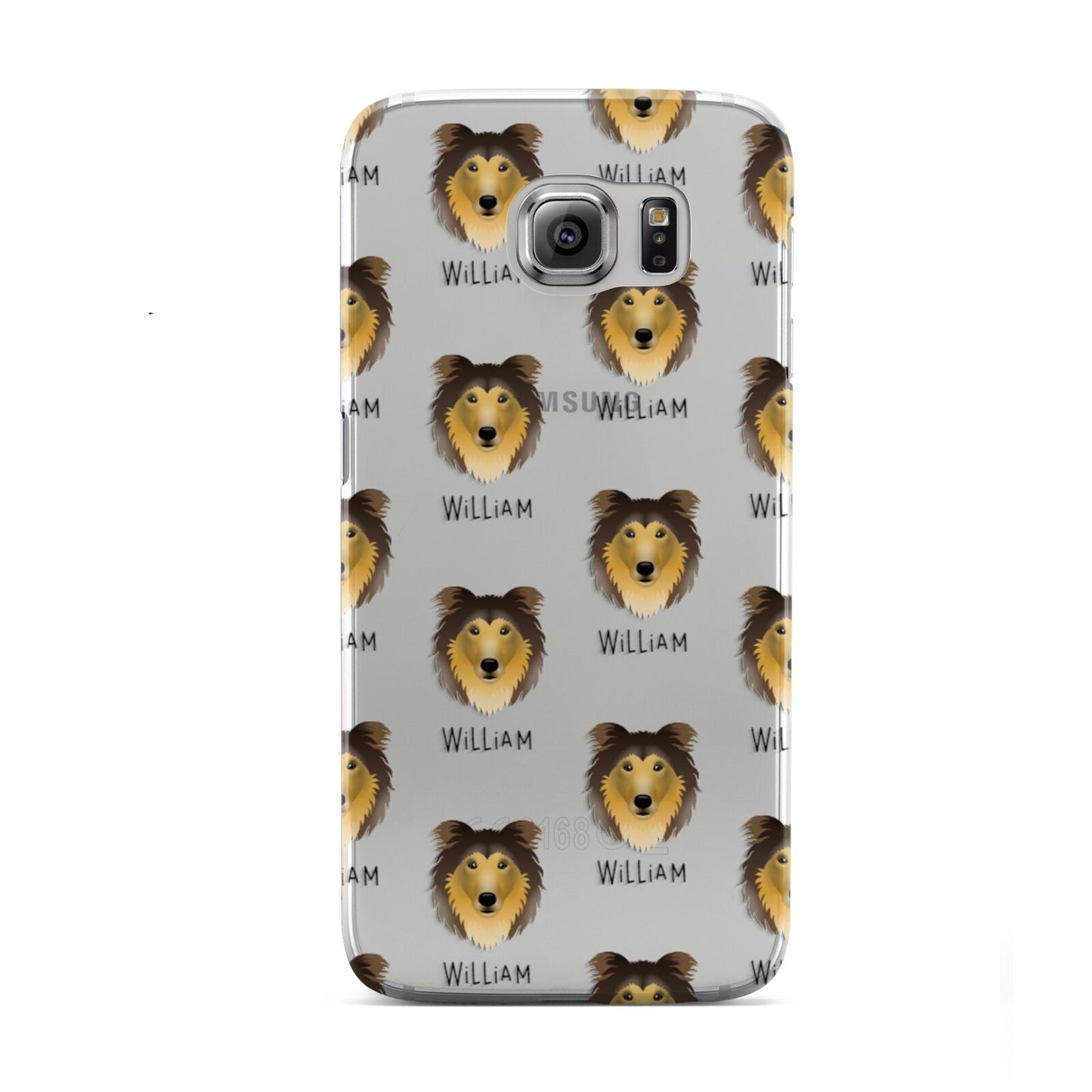Rough Collie Icon with Name Samsung Galaxy S6 Case