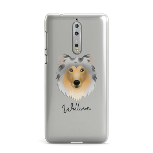 Rough Collie Personalised Nokia Case