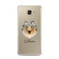 Rough Collie Personalised Samsung Galaxy A7 2016 Case on gold phone
