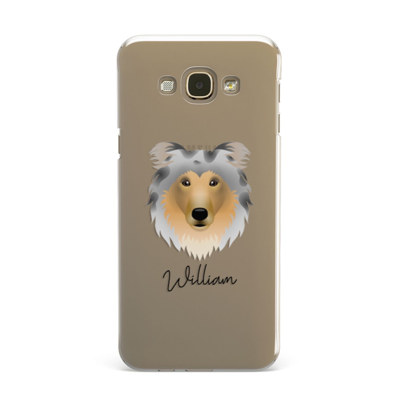 Rough Collie Personalised Samsung Galaxy A8 Case