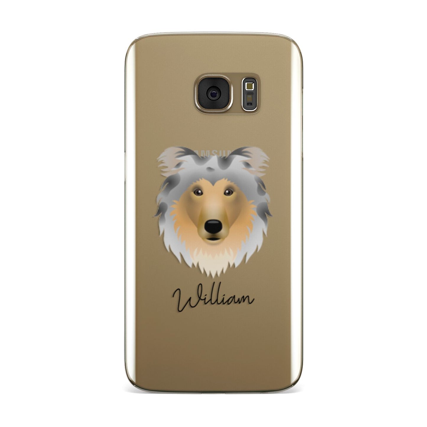 Rough Collie Personalised Samsung Galaxy Case