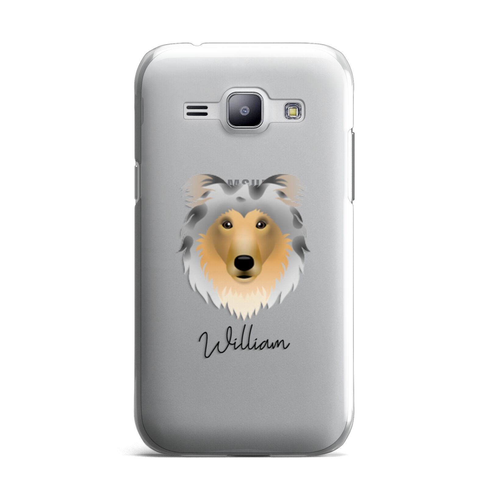 Rough Collie Personalised Samsung Galaxy J1 2015 Case