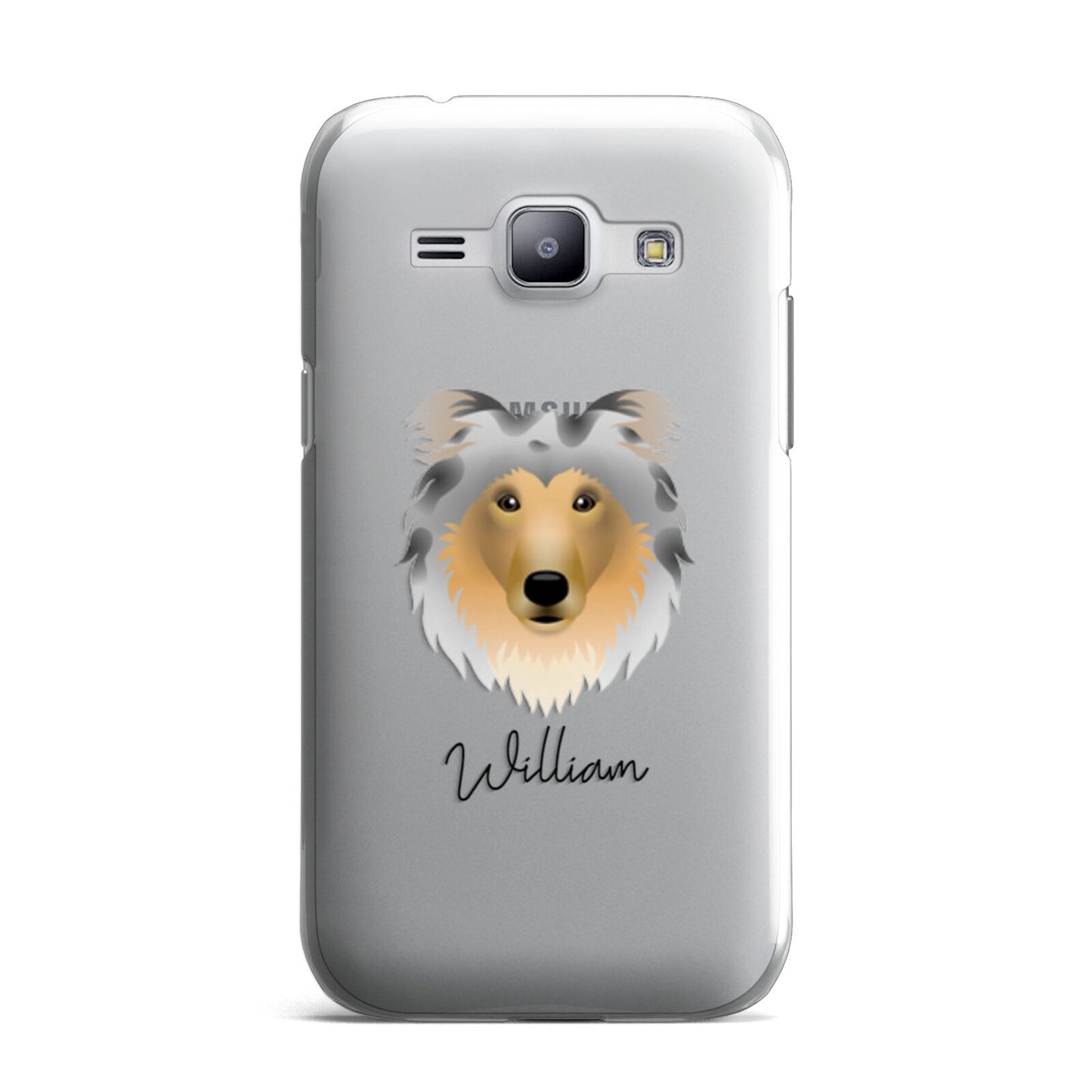 Rough Collie Personalised Samsung Galaxy J1 2015 Case