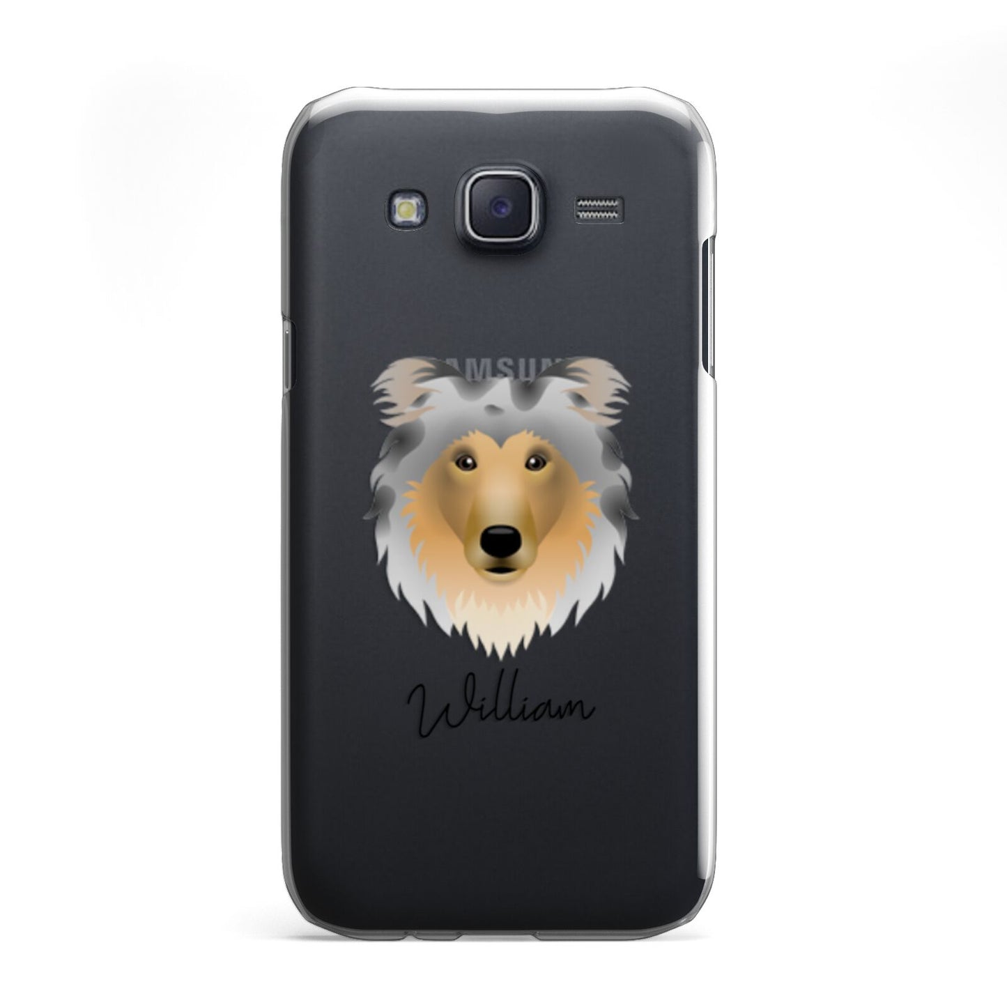 Rough Collie Personalised Samsung Galaxy J5 Case