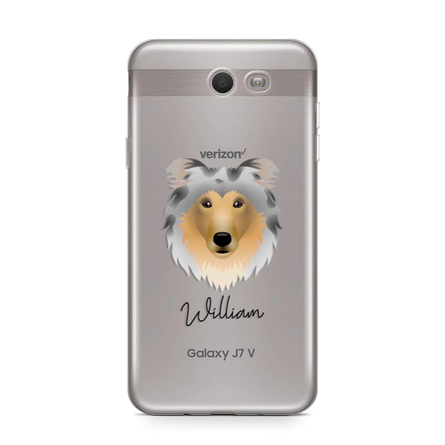 Rough Collie Personalised Samsung Galaxy J7 2017 Case