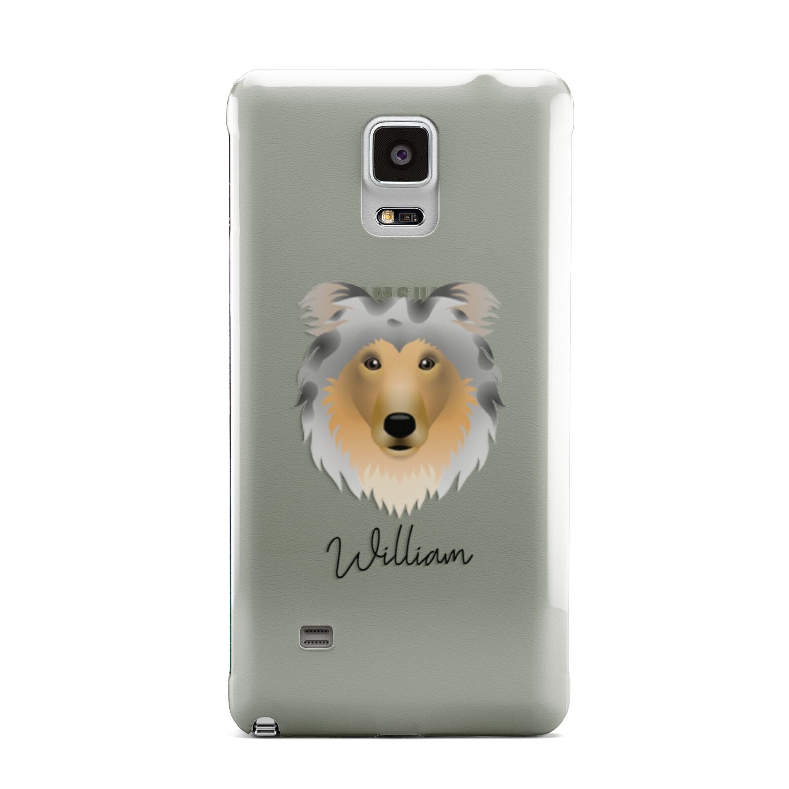 Rough Collie Personalised Samsung Galaxy Note 4 Case