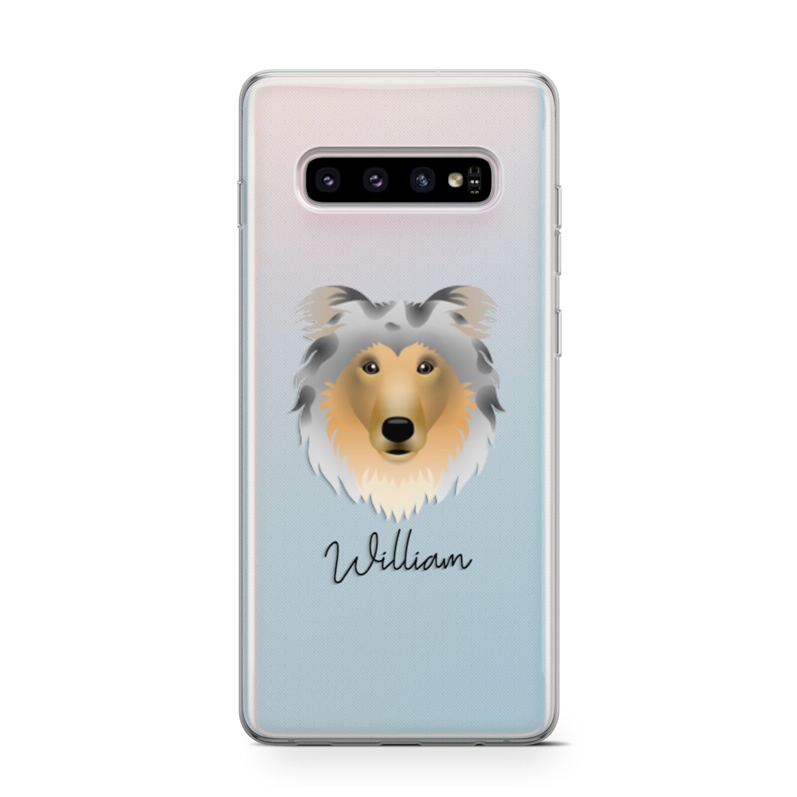 Rough Collie Personalised Samsung Galaxy S10 Case