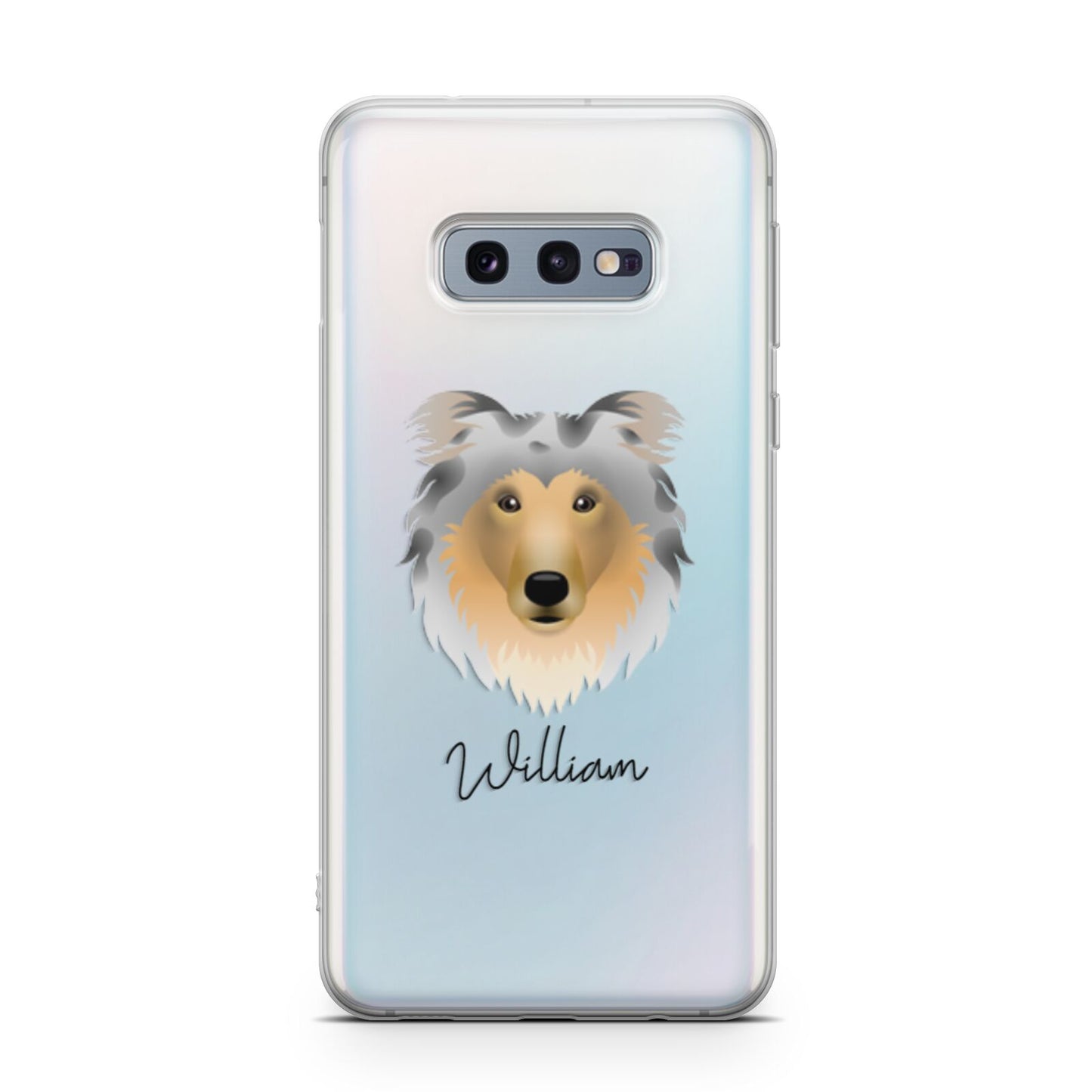 Rough Collie Personalised Samsung Galaxy S10E Case