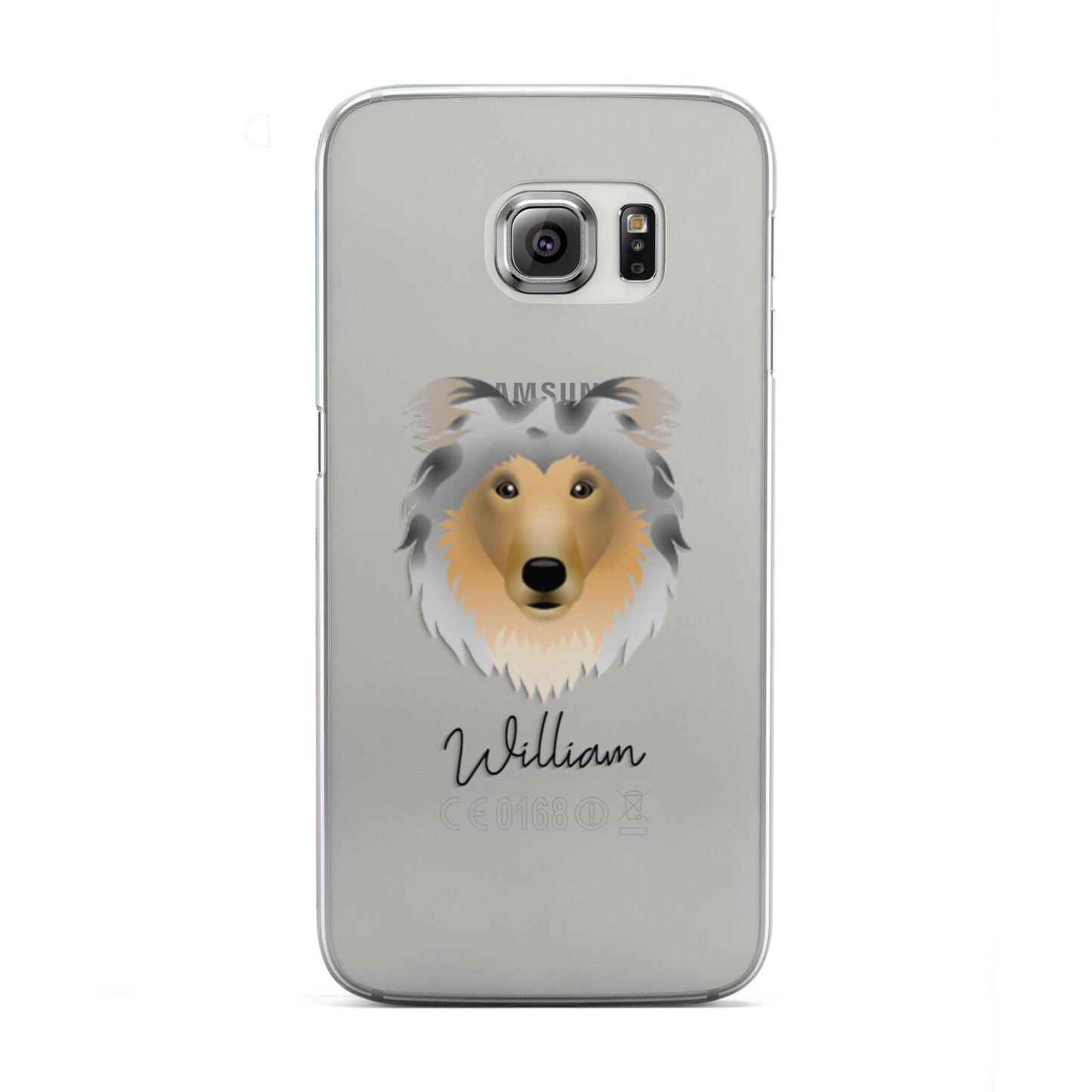 Rough Collie Personalised Samsung Galaxy S6 Edge Case