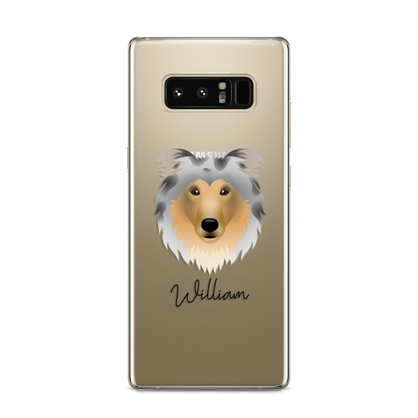 Rough Collie Personalised Samsung Galaxy S8 Case