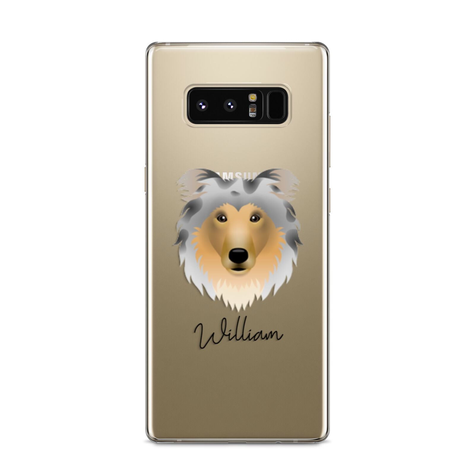 Rough Collie Personalised Samsung Galaxy S8 Case