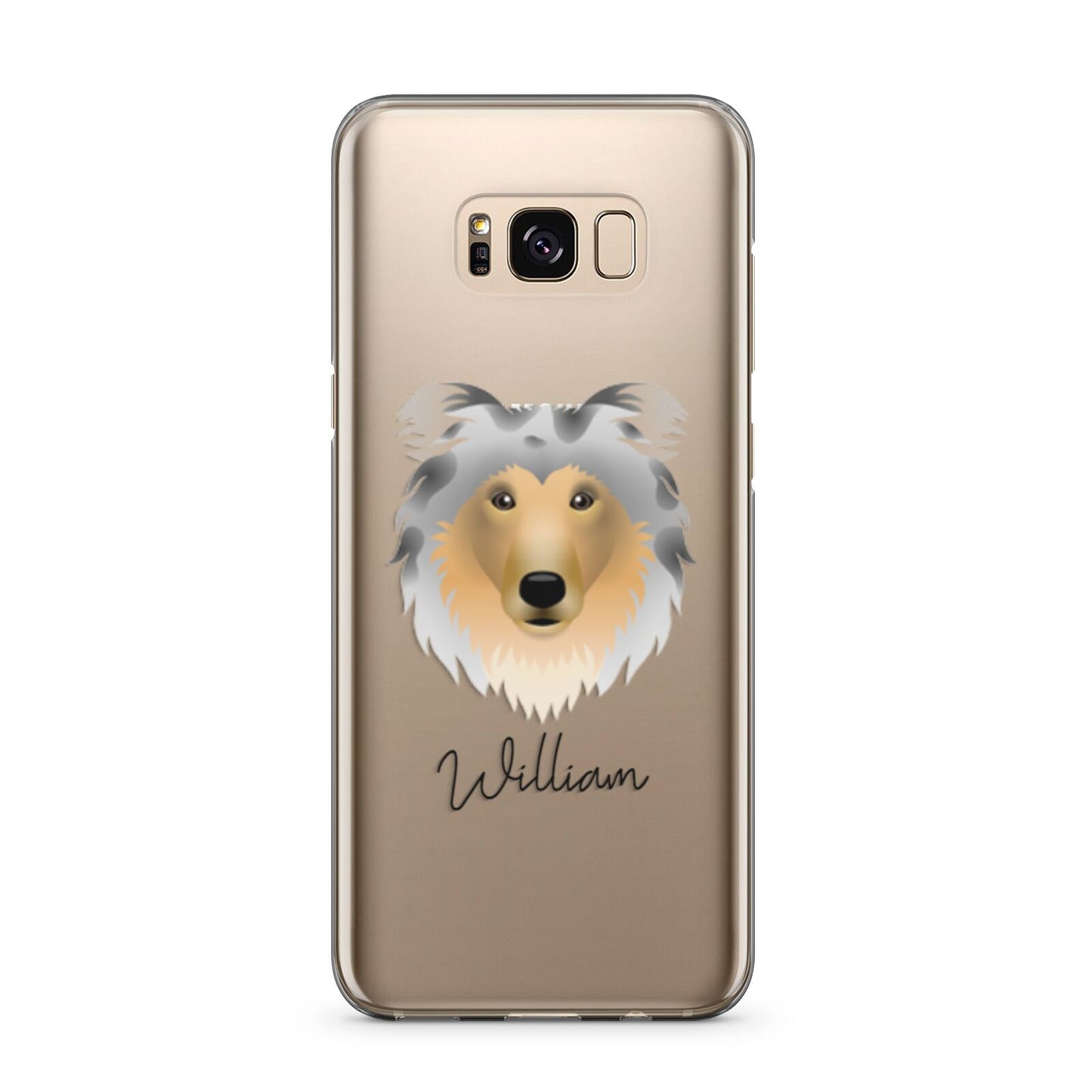 Rough Collie Personalised Samsung Galaxy S8 Plus Case